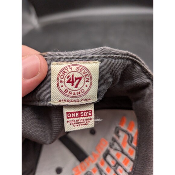 Syracuse Orange Snapback Hat Cap Mens NCAA Brand 47 Large Logo - Picture 6 of 7